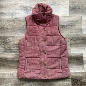 Women's Warm Red Quilted Vest
